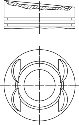 Поршень   028 03 01   MAHLE