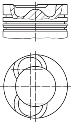 Поршень   028 19 00   MAHLE