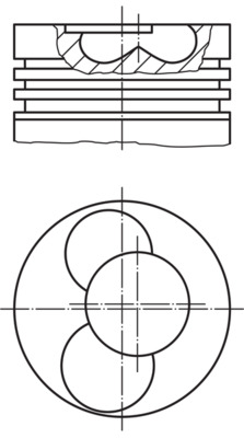 Поршень   028 21 00   MAHLE