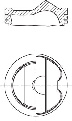 Поршень   028 PI 00124 000   MAHLE