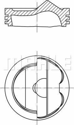 Поршень   028 PI 00125 000   MAHLE