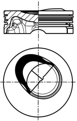 Поршень   028 PI 00130 000   MAHLE