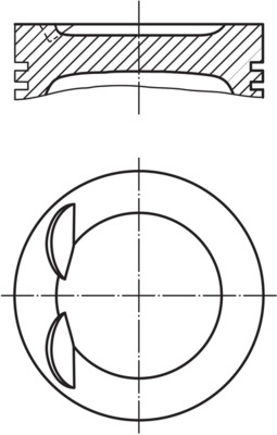 Поршень   028 PI 00134 000   MAHLE