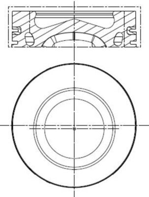 Поршень   028 PI 00140 002   MAHLE