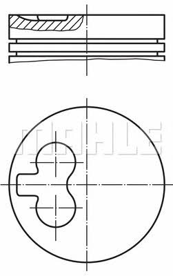 Поршень   029 79 02   MAHLE