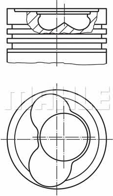 Поршень   030 65 02   MAHLE