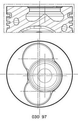 Поршень   030 97 00   MAHLE