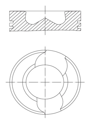 Поршень   030 98 00   MAHLE