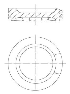 Поршень   033 04 01   MAHLE