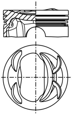 Поршень   039 PI 00129 001   MAHLE