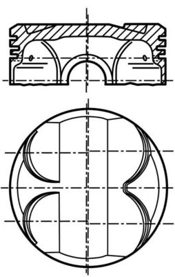 Поршень   081 PI 00101 000   MAHLE