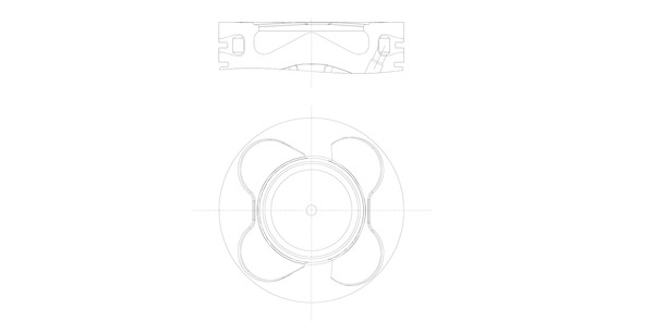 Поршень   081 PI 00102 002   MAHLE