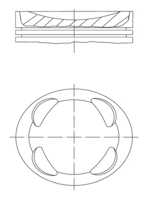 Поршень   081 PI 00104 000   MAHLE