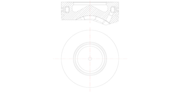 Поршень   081 PI 00105 000   MAHLE