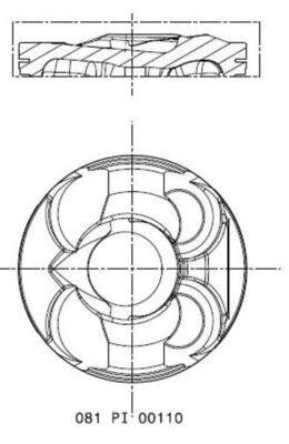 Поршень   081 PI 00110 000   MAHLE