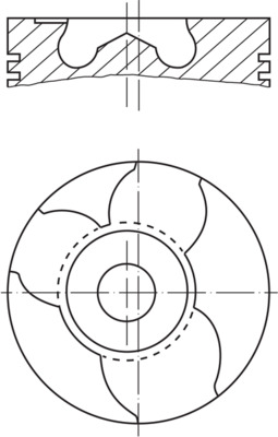 Поршень   151 10 00   MAHLE