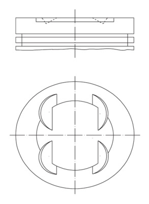 Поршень   681 PI 00109 000   MAHLE