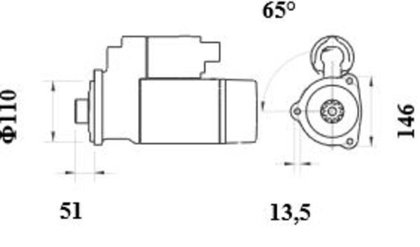 Стартер MS 759 MAHLE #1