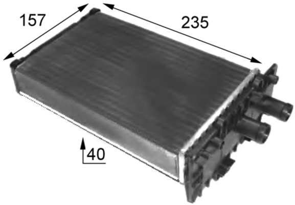 Теплообмінник, система опалення салону   AH 48 000S   MAHLE