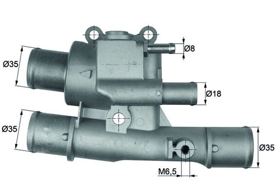 Термостат, охолоджувальна рідина   TI 123 88   MAHLE