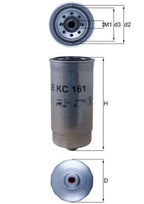 Фільтр палива   KC 161   MAHLE