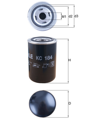 Фільтр палива   KC 184   MAHLE