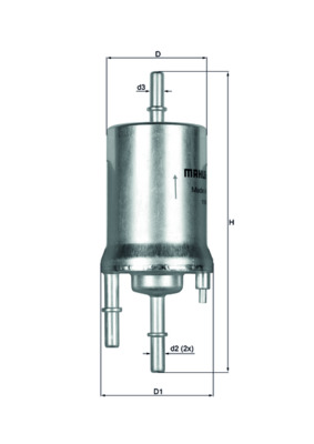 Фільтр палива   KL 156/1   MAHLE