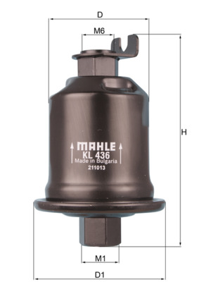 Фільтр палива, MAHLE KL 436 Фільтр палива, MAHLE KL 436