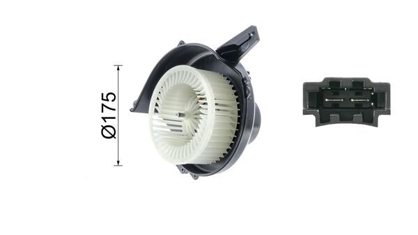 Вентилятор салона AB 20 000P MAHLE #12