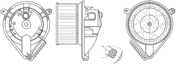 Вентилятор салона   AB 272 000S   MAHLE