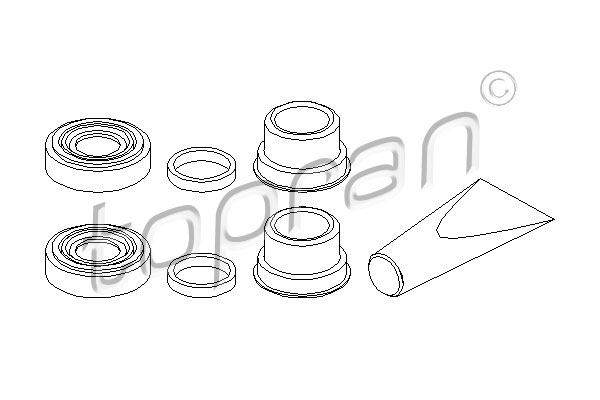 Ремонтний комплект, гальмівний супорт   202 451   TOPRAN
