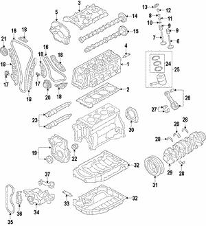 Комплект поршневих кілець   06H198151F   VAG