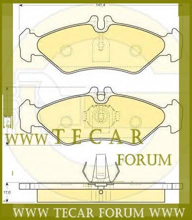 Комплект тормозных колодок, дисковый тормоз   2D0 698 451 D   VAG