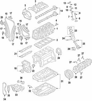 Пiдшипник ковзання шатуна (секцiя), VAG 06H105701EGLB Пiдшипник ковзання шатуна (секцiя), VAG 06H105701EGLB