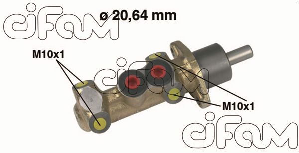 Головний гальмівний циліндр   202-044   CIFAM