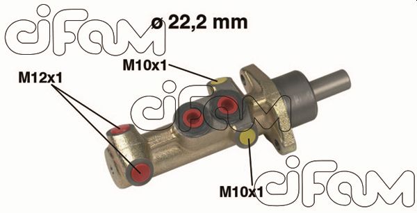 Главный тормозной цилиндр   202-417   CIFAM