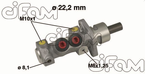 Главный тормозной цилиндр   202-489   CIFAM