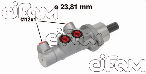 Главный тормозной цилиндр   202-587   CIFAM