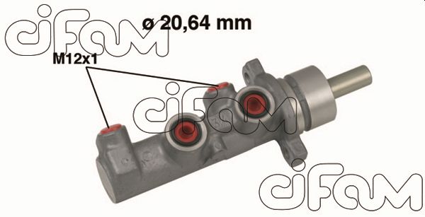 Головний гальмівний циліндр   202-644   CIFAM