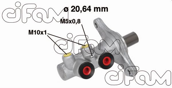 Головний гальмівний циліндр   202-682   CIFAM