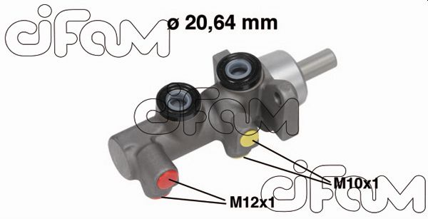 Главный тормозной цилиндр   202-696   CIFAM