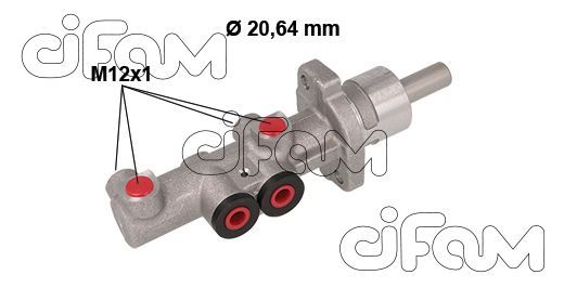 Главный тормозной цилиндр   202-881   CIFAM