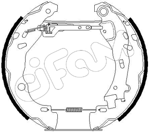 Комплект тормозных колодок   151-189   CIFAM