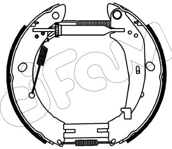 Комплект гальмівних колодок   151-539   CIFAM