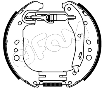 Комплект тормозных колодок   151-546   CIFAM