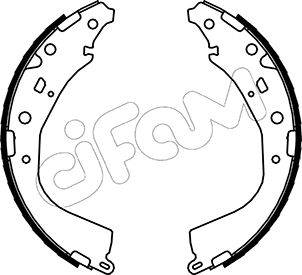 Комплект тормозных колодок   153-447   CIFAM