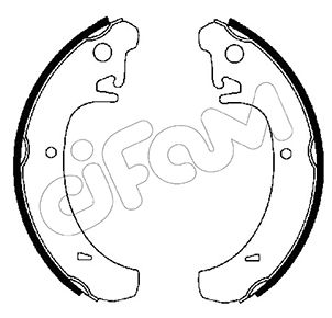 Комплект тормозных колодок   153-456   CIFAM