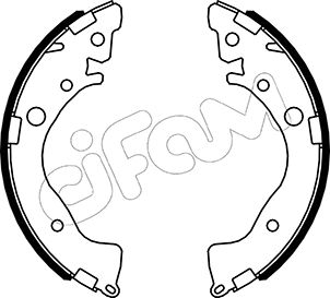 Комплект тормозных колодок   153-493   CIFAM