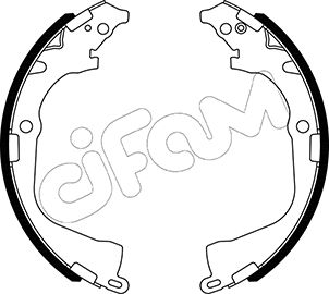 Комплект гальмівних колодок   153-529   CIFAM