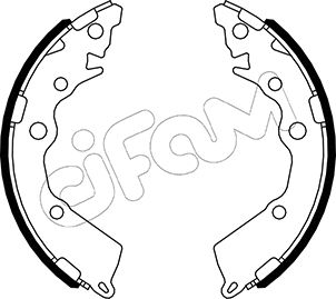 Комплект гальмівних колодок   153-588   CIFAM